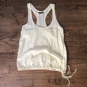 Pale yellow racerback